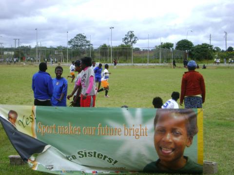 A Go Sisters tournament in provincial Zambia 