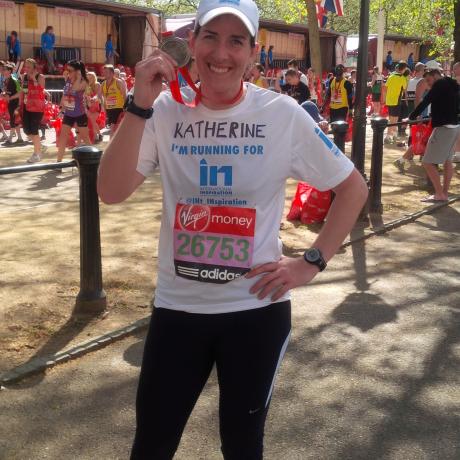 Katherine Grainger completes the 2014 London Marathon