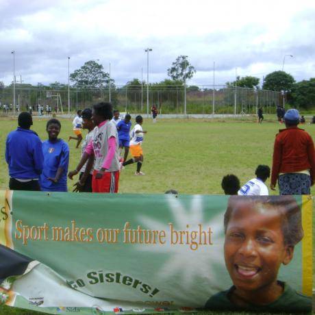 A Go Sisters tournament in provincial Zambia 